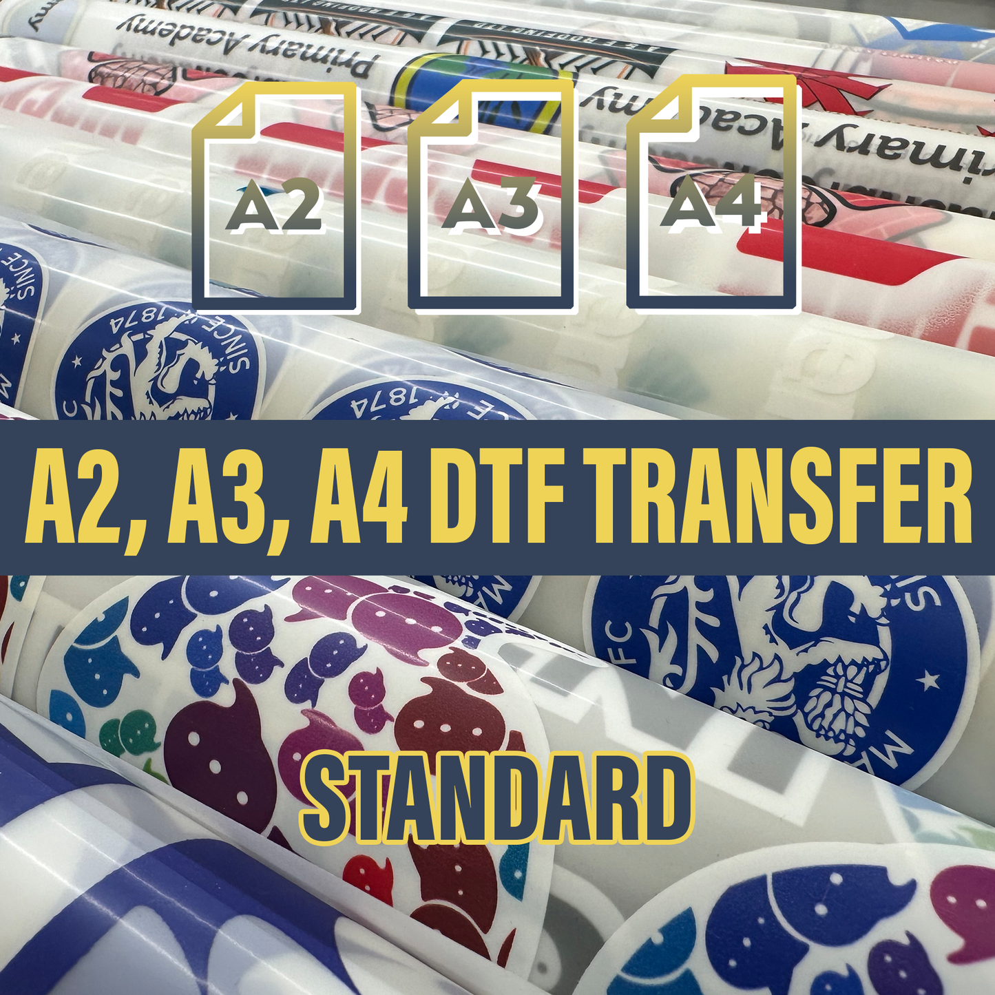 DTF Transfers – Gang A2, A3 & A4 (Standard)
